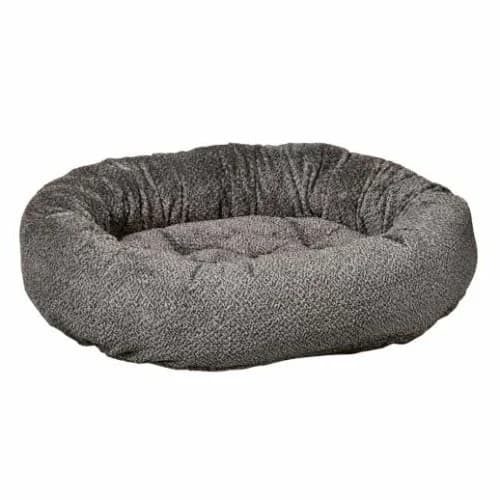 Cuccia per Cani a Forma di Ciambella in Finta Pelliccia Grey Goose