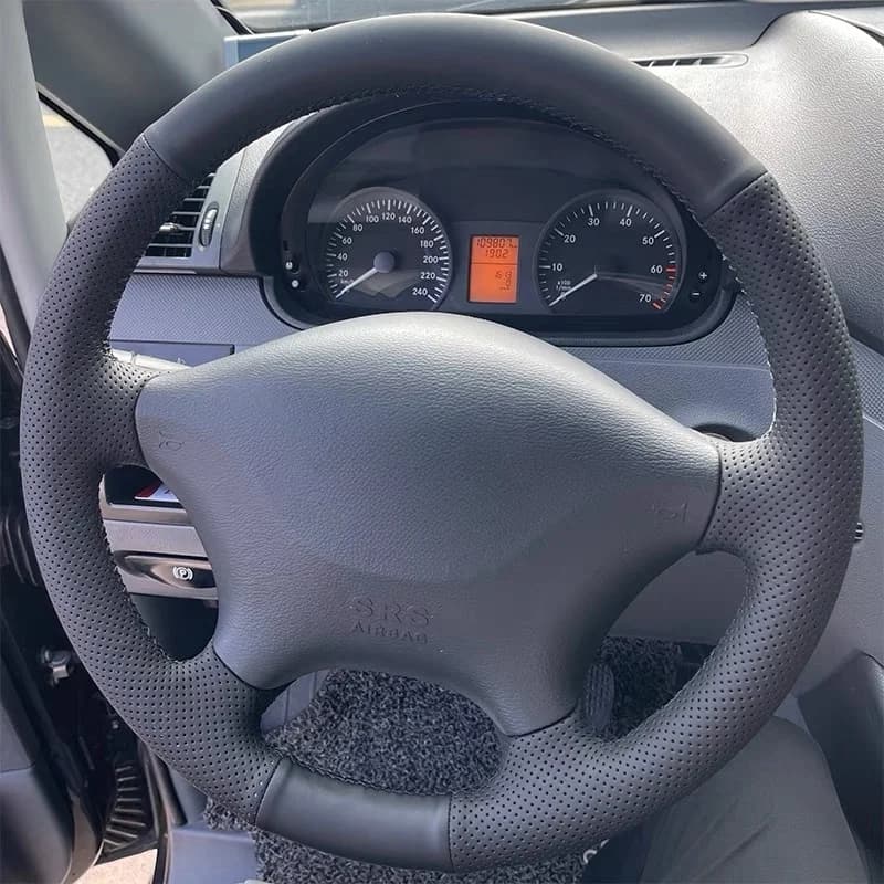 Eco-leather cover for Mercedes Benz Vito 2010-2015 Viano W639 2006-2011 Braided steering wheel cover Benz
