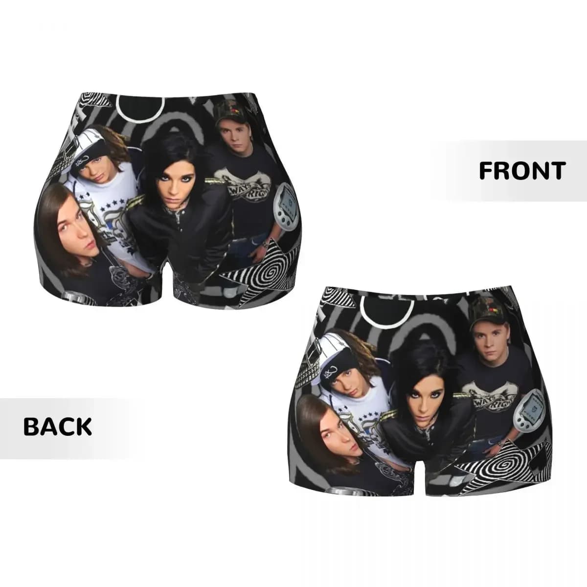 Custom Tokio Hotel Emblem Yoga Shorts Women Gym Workout Running Athletic Volleyball Biker Shorts