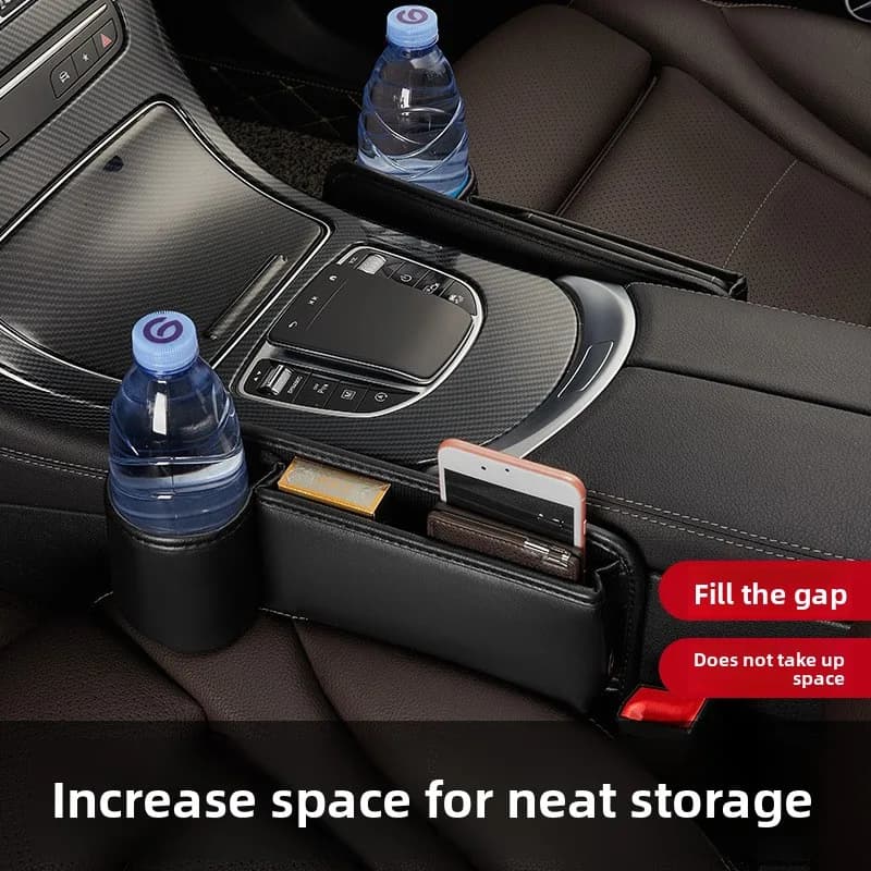 Per Audi Q5 8R A5 8T Cabrio 8F RS6 C6 4F 2008 ~ 2017 Seggiolino auto Gap Laterale di Riempimento Scatola di Immagazzinaggio Kit Articoli Vari Organizer Vassoio Accessori