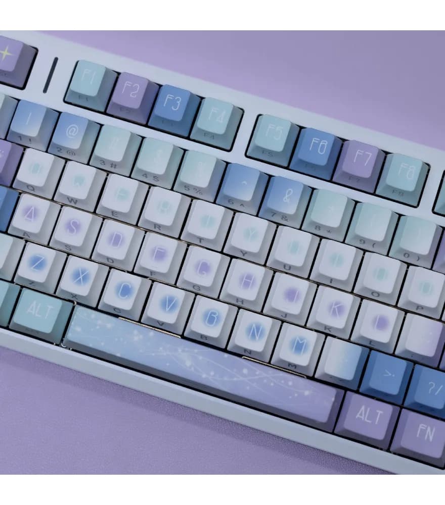 Keycap Korean English Side engraved keycap Mechanical keyboard Double engraved light transmission Pbt Original full set