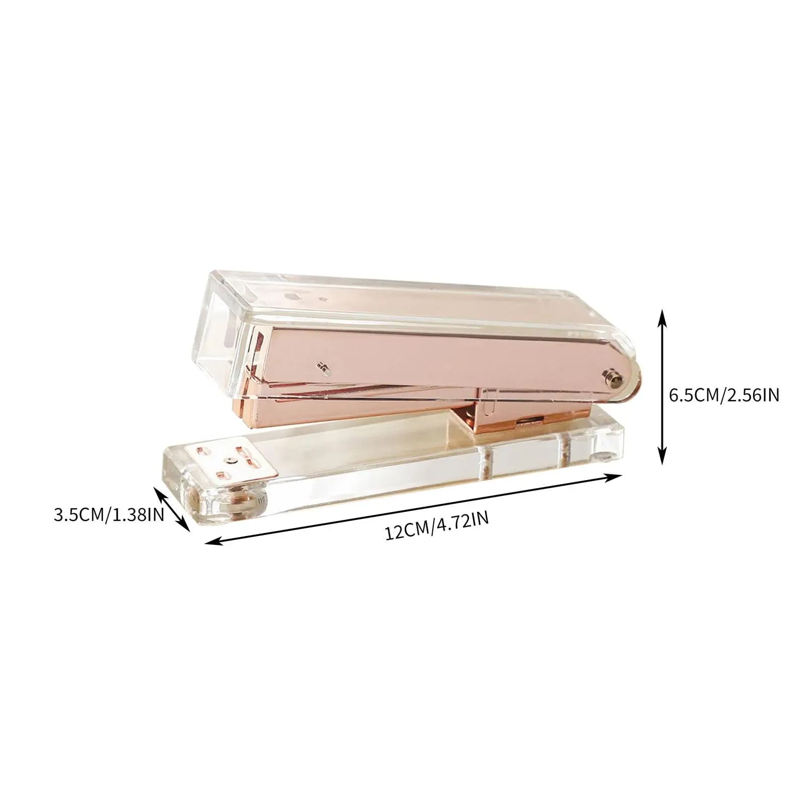 / Gold Manual Stapler Accessories Transparent Acrylic Stapler for