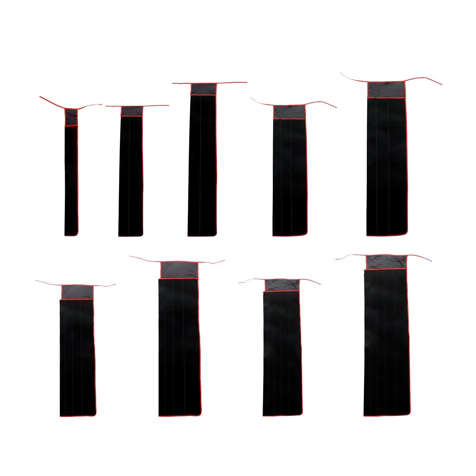 Fishing rod bag Flannel fishing rod holder for thick black tie