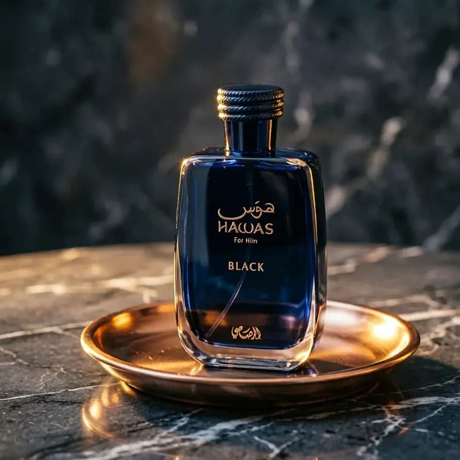 Libera la Notte: Rasasi Hawas Black EDP – Profumo Orientale Legnoso per Uomo (100ML)