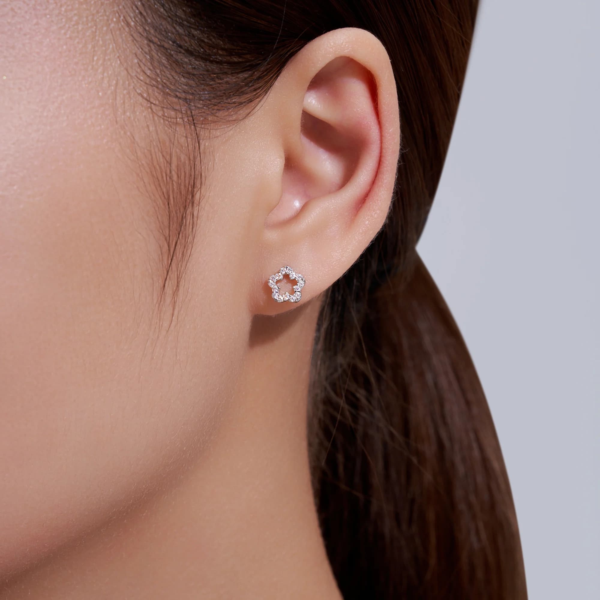 Orecchini a lobo da donna in argento sterling 925 con moissanite taglio cuscino VVS1, certificati GRA, per sposa