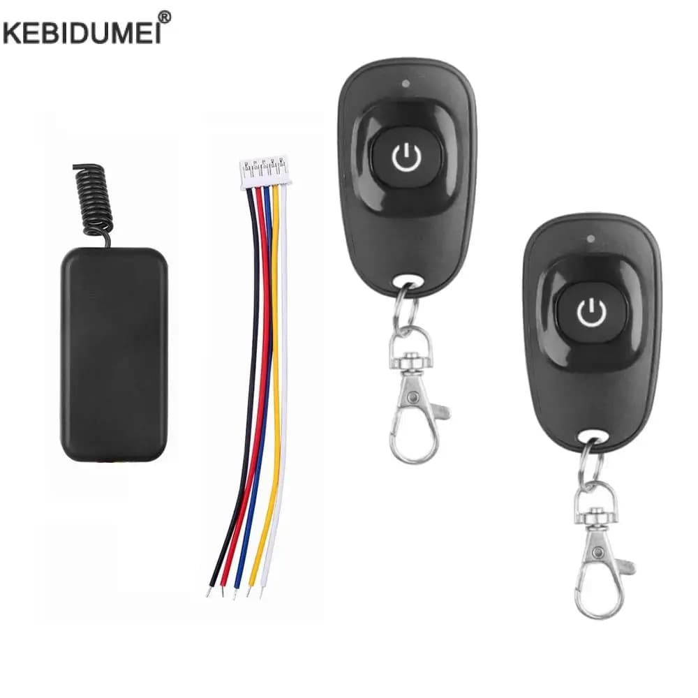 DC5 -12V Mini relè interruttore di controllo remoto piccolo contatto apprendimento codice ricevitore Wireless trasmettitore chiedere telecomando 433Mhz