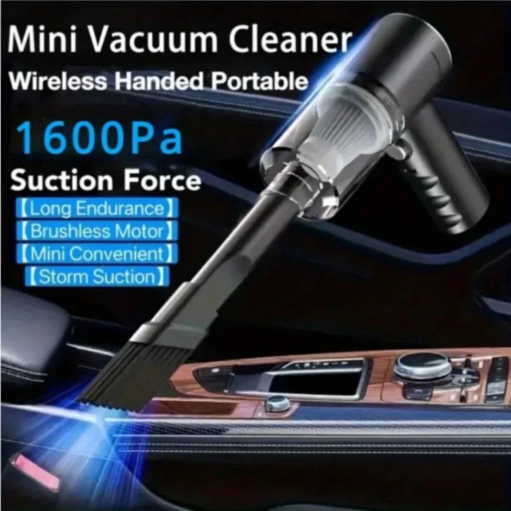 Combined vacuum cleaner 3 in 1 with integrated suction and blowing, USB charging, vacuum cleaner for small cars