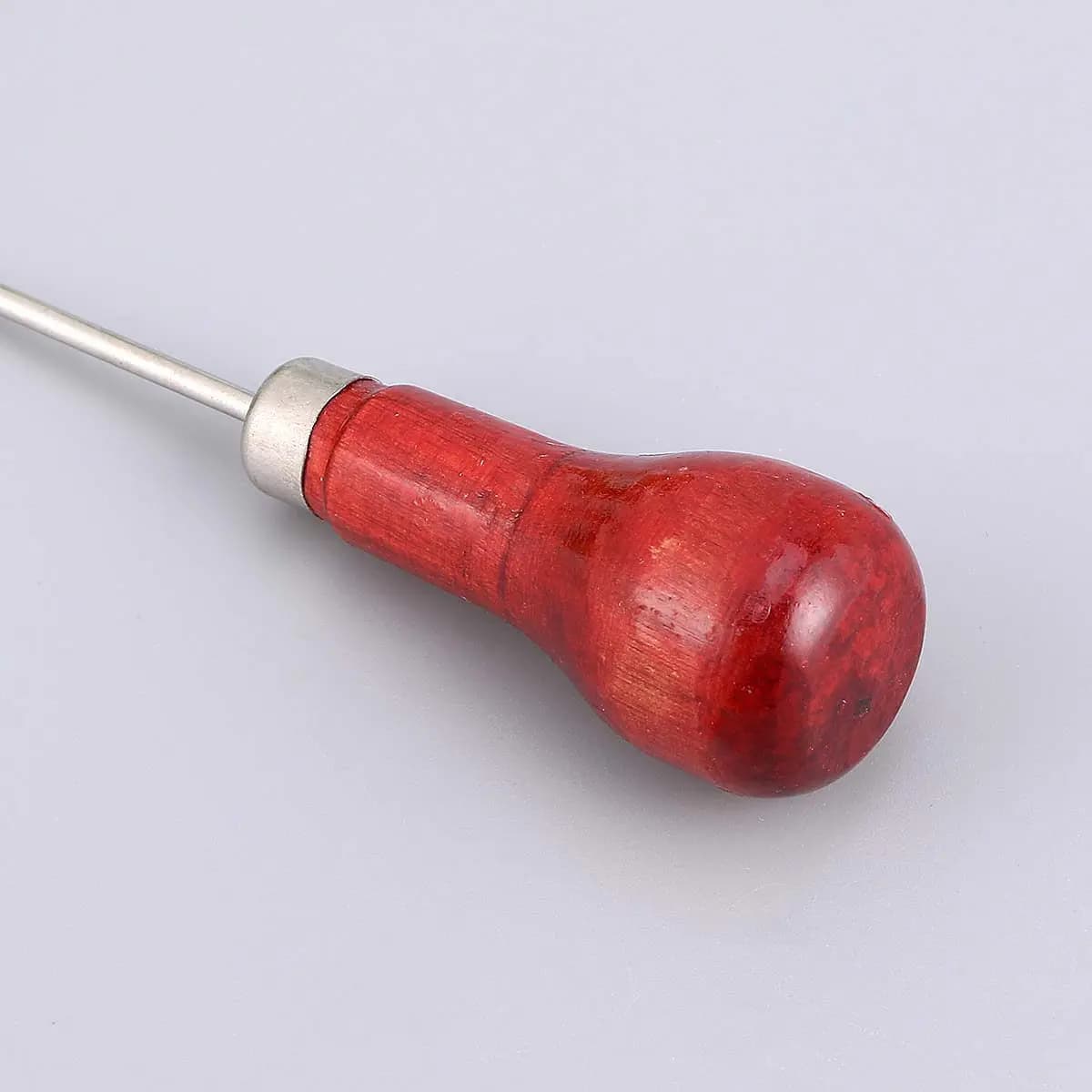 Punteruolo per cuciture con manico in legno, strumento artigianale, kit di riparazione fai da te per tappeti, tela, tappezzeria, cappotti, tende