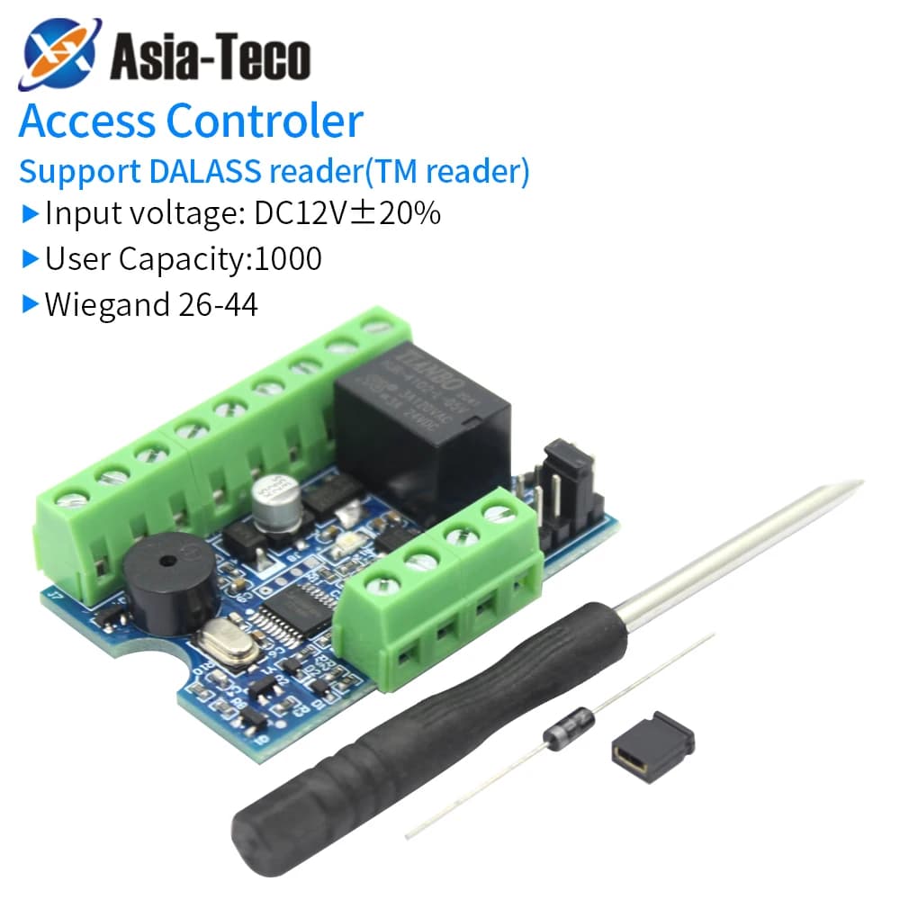 Nuovo modulo Set di controllo accessi TM per lettore di memoria Touch Wiegand o DALLAS RFID con sistema di blocco contatti porta 12V della scheda Master