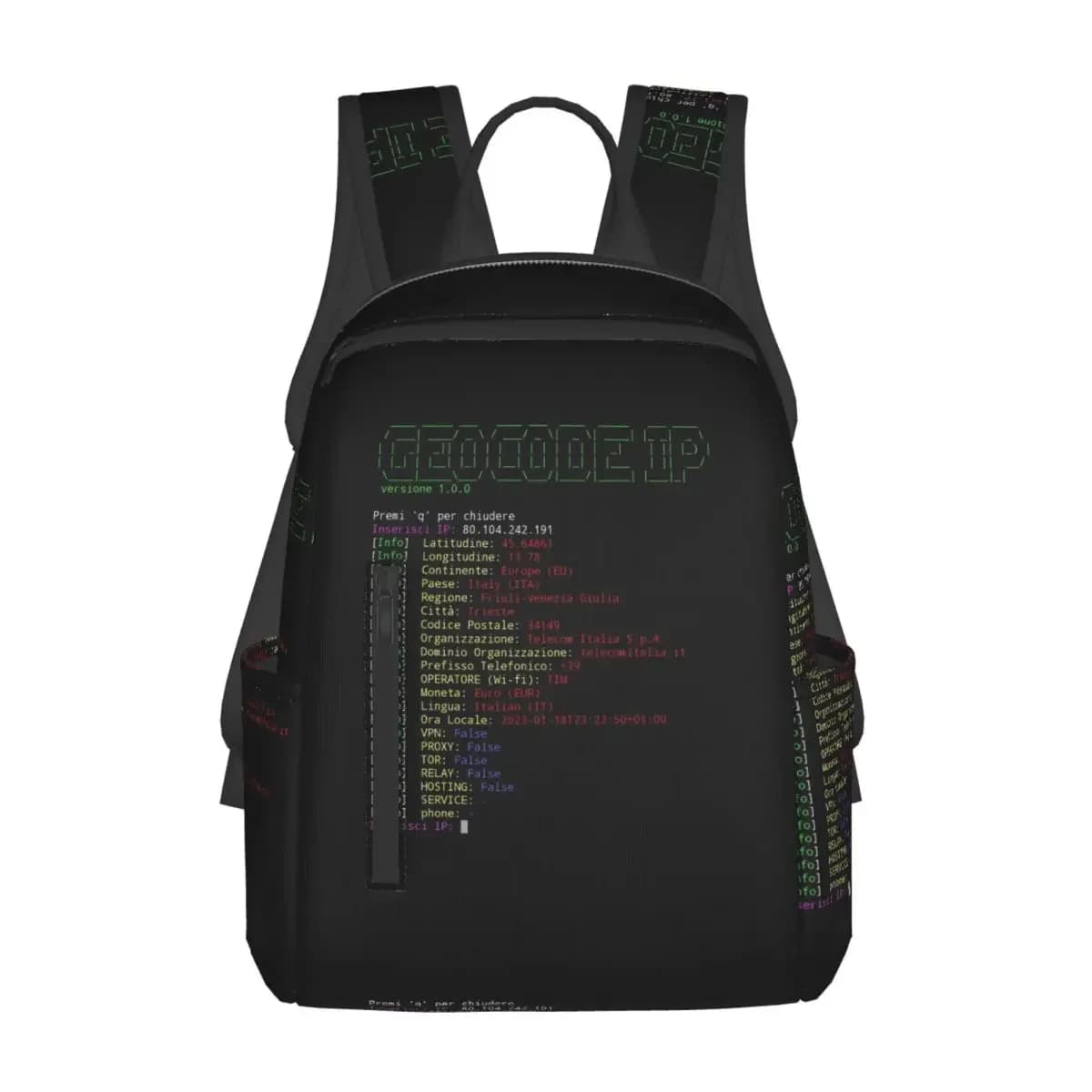 Hacker Code Binary Code Geek Science Computer Backpack Large Capacity Children BookBag School Bag Shoulder Bags for Men Women