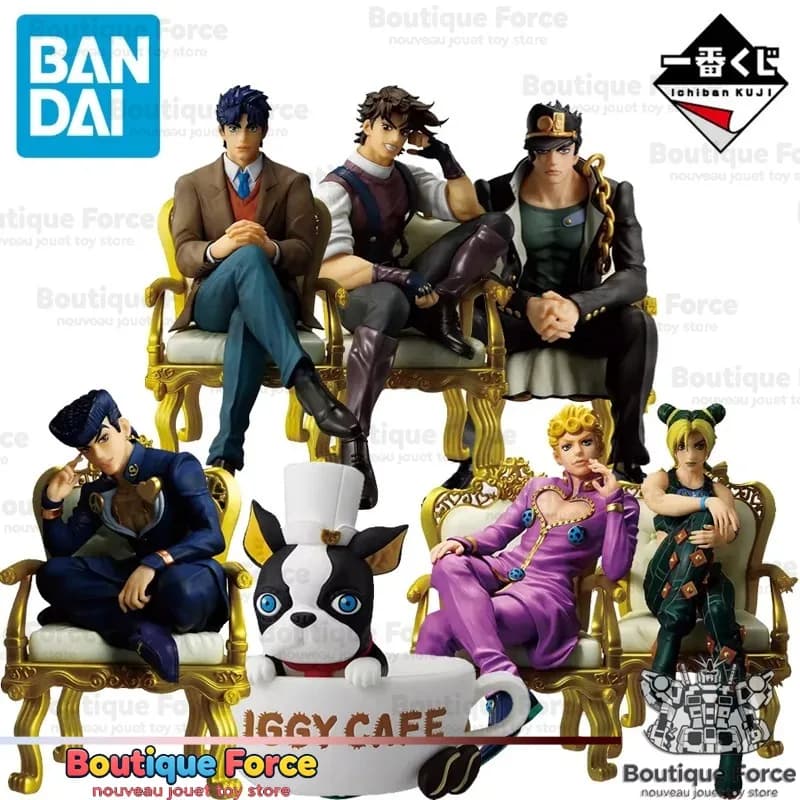 BANDAI Ichiban Kuji Le Bizzarre Avventure di JoJo Jonathan Joestar Jotaro Kujo Giorno Giovanna Action Figure Anime da Collezione
