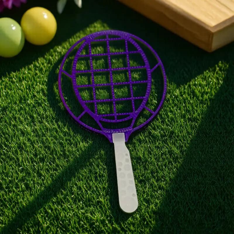 Strumenti Creativi per Bambini per Creare Bolle di Sapone, Grande Soffiatore a Forma di Racchetta da Tennis per Divertimento all'Aperto e Feste in Famiglia