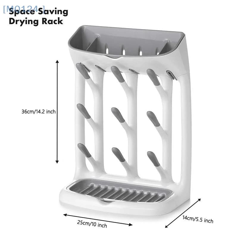 Scolapiatti per biberon Comodo stendino per stendino Dispositivo di drenaggio sospeso Staffa per supporto per asciugatura tazza d'acqua per bambini