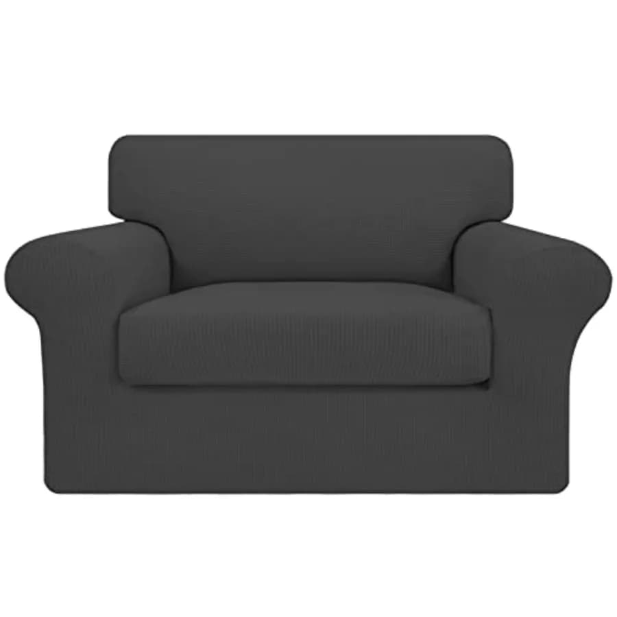 2 Pezzi Copridivano Elasticizzato Oversize per Cani, Copridivano per Cuscini Separati, Tessuto Jacquard Elastico