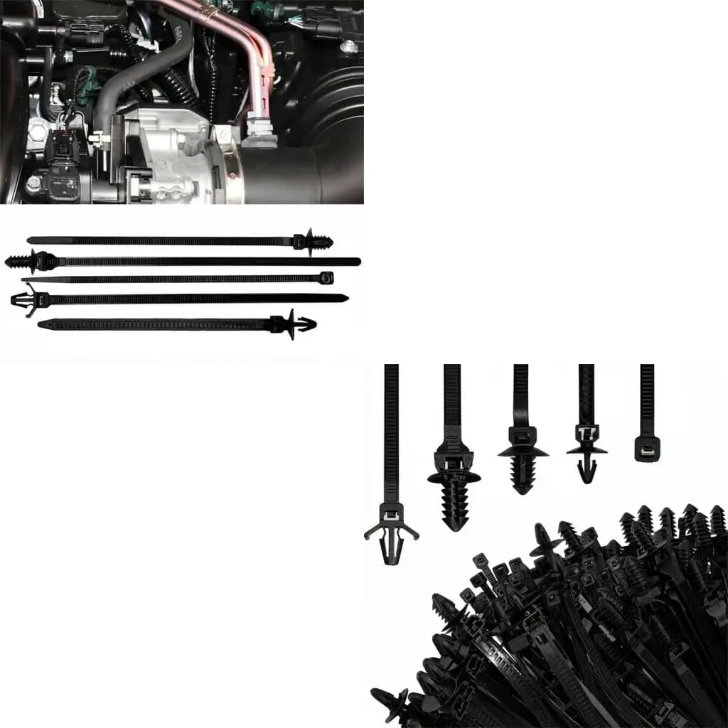 XA6H Vehicle Locking Wire Harness Clip Premium Nylon Push Mount Cable Tie Zip Tie For Long Lasting Usage