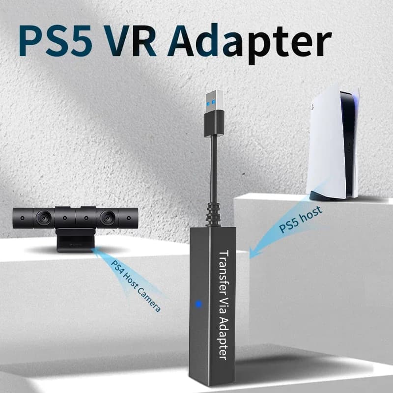 Aolion Per PS5 VR Cavo Adattatore Per PS5 Console USB 3.0 Mini Connettore Della Macchina Fotografica Per PS VR PlayStation 5 Cavo Adattatore Accessori