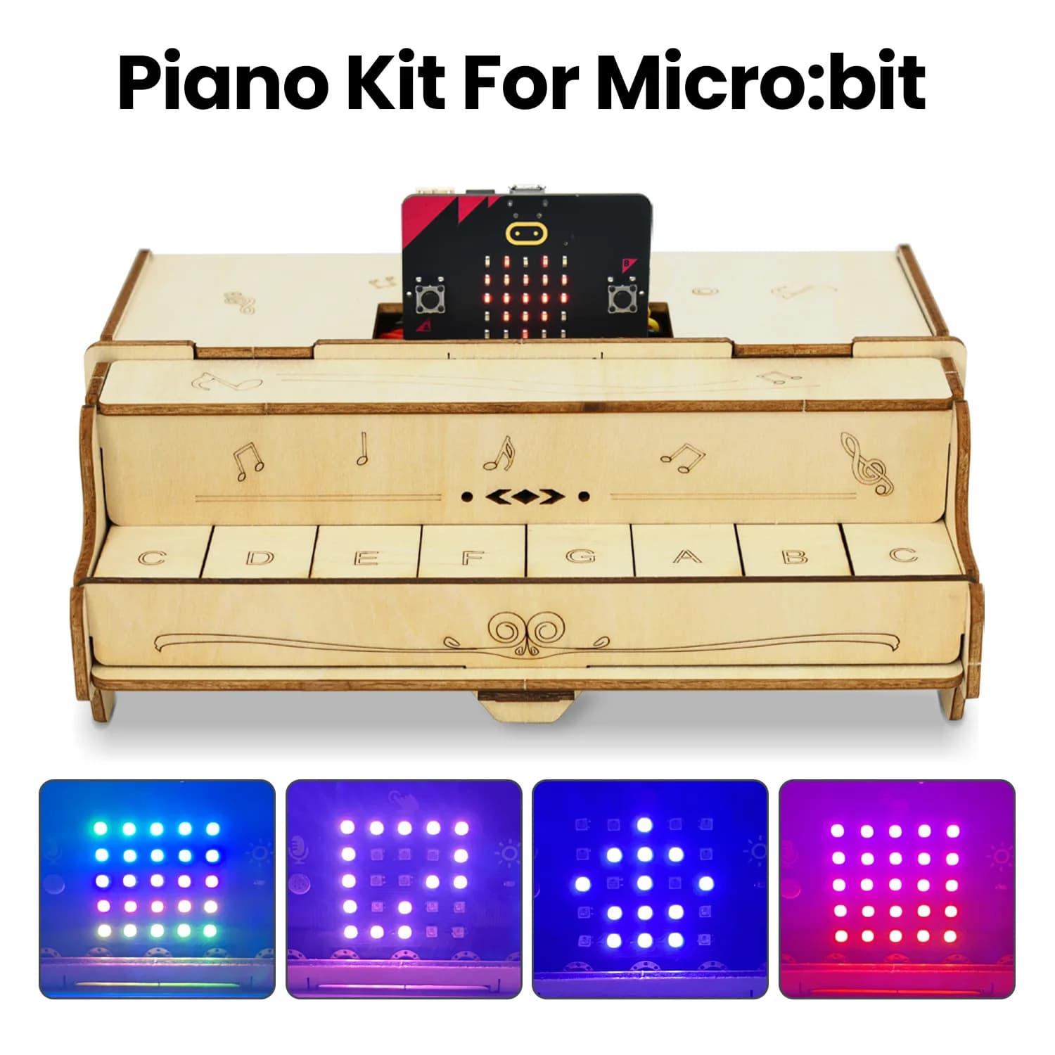 Keyestudio ESP32 Kit di apprendimento per pianoforte Pulsante fai da te STEM Giocattoli di programmazione per Arduino Starter Kit fai da te ForMicrobit V2 Kit Giocattolo per adolescenti
