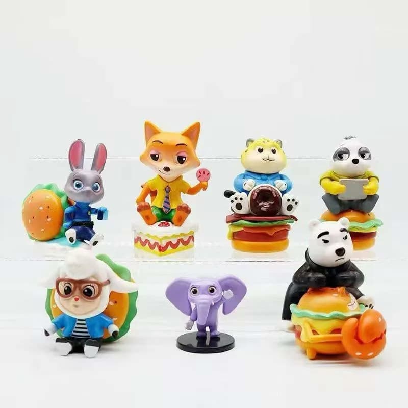 Zootopia Figure Fox Nick Official Rabbit Judy Bradipo Cartoon Blind Box Collectible Toy Statue Model