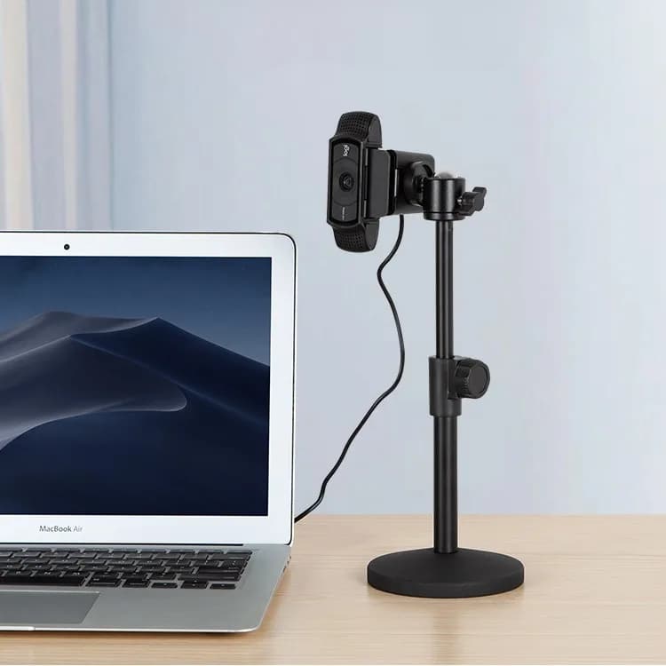 Desk tripod for webcam support Triple in metal for mounting base for camera Web Table Tripod for webcam Stative for Logitech