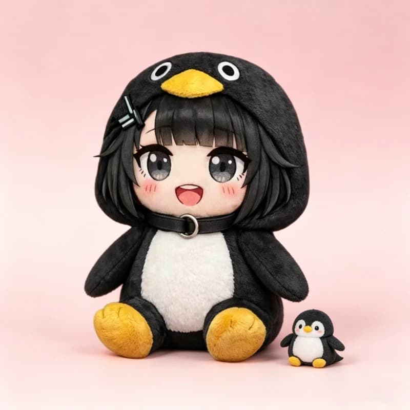 Nuovo Peluche Gugu Gaga 2026, Simpatico Pinguino Gugugaga da 25cm, Giocattolo di Peluche del Meme Virale, Regalo di Compleanno