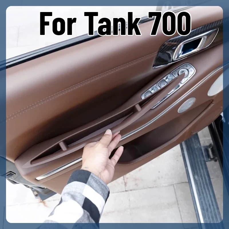 For Tank 700 2024-2025 Interior Door Handle Groove Silicone Anti-Slip Anti-Dust Protective Liner Mat Car Interior Accessories
