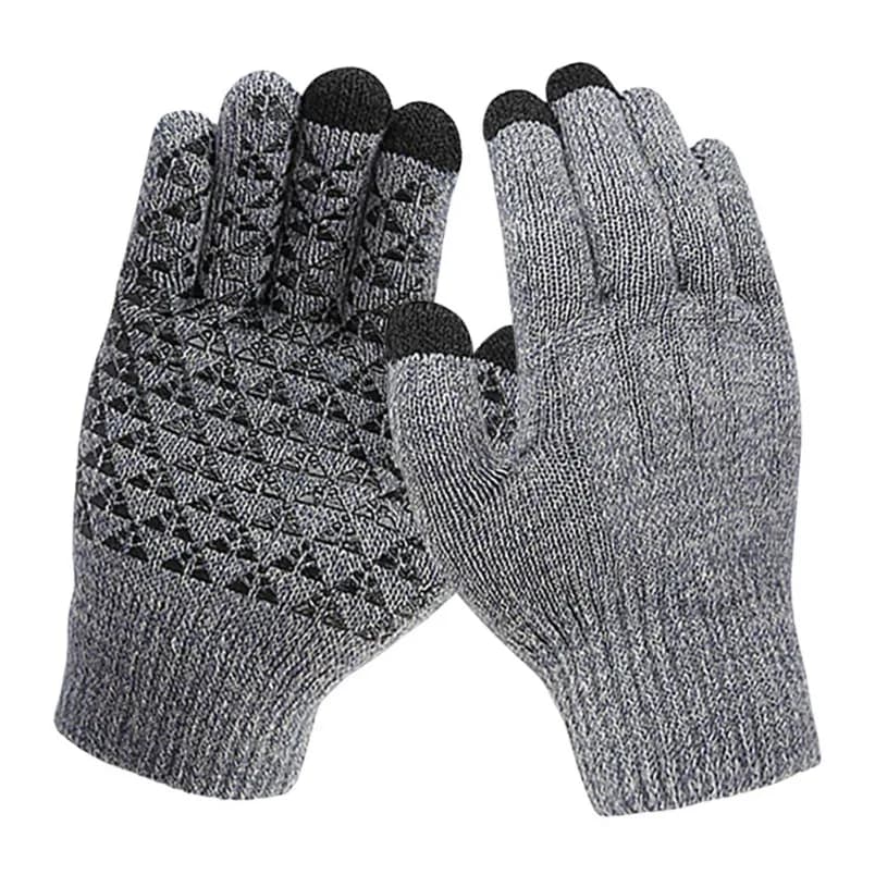Touchscreen Heated Gloves USB 5V Electric Thermal Winter Warm Gloves 3 Finger Anti-Slip Palm for Skiing Cycling Hiking