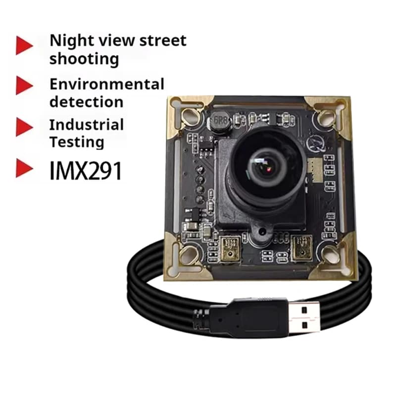 Modulo telecamera 2MP 1080P HD IMX291 2.1/1.8mm Starlight Illuminazione bassa USB Plug And Play Telecamera industriale Visione notturna