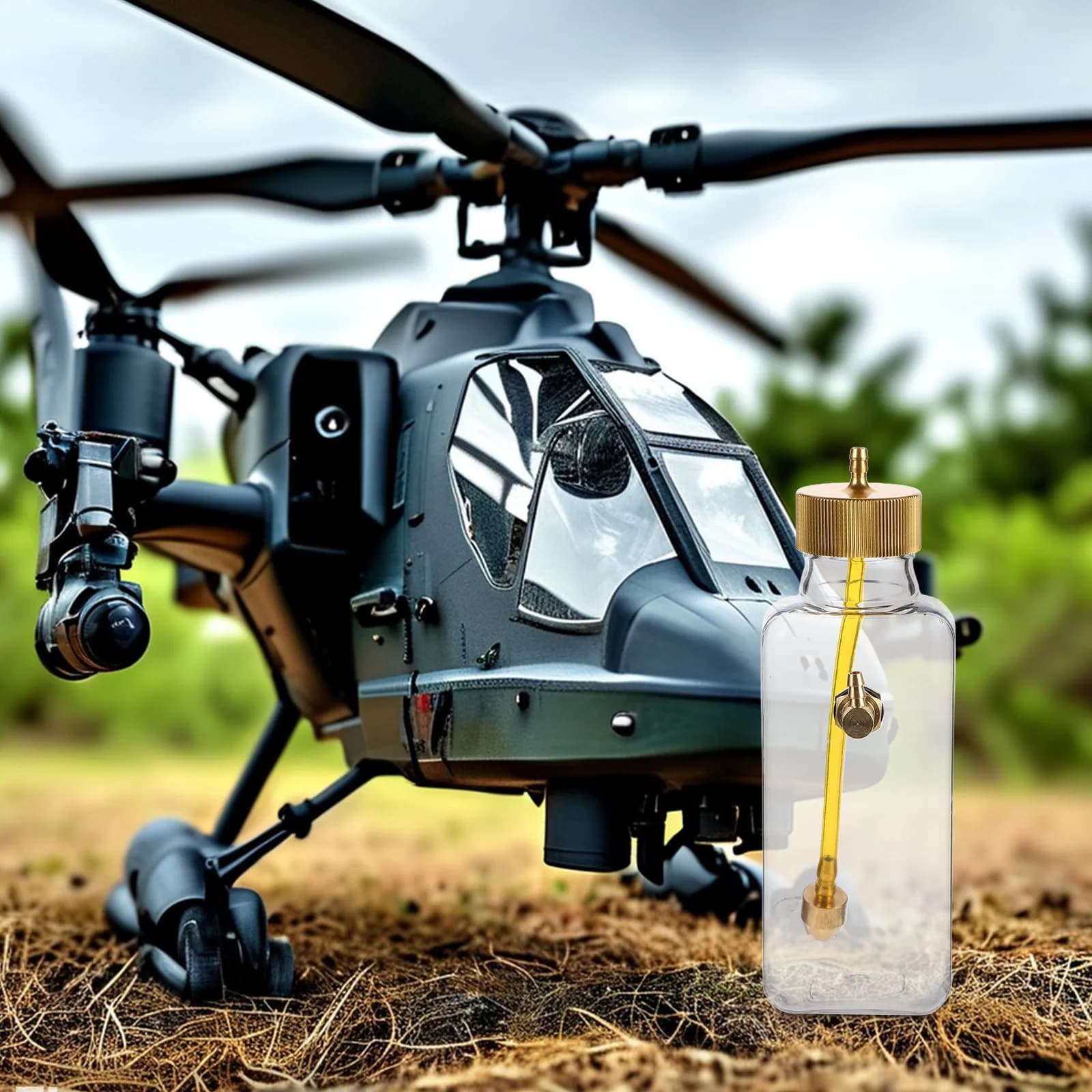 Set di Serbatoi Trasparenti in Plastica per Carburante RC, per Aerei ad Ala Fissa, Elicotteri, Barche, Moto, Accessorio per Stoccaggio Gas e Olio
