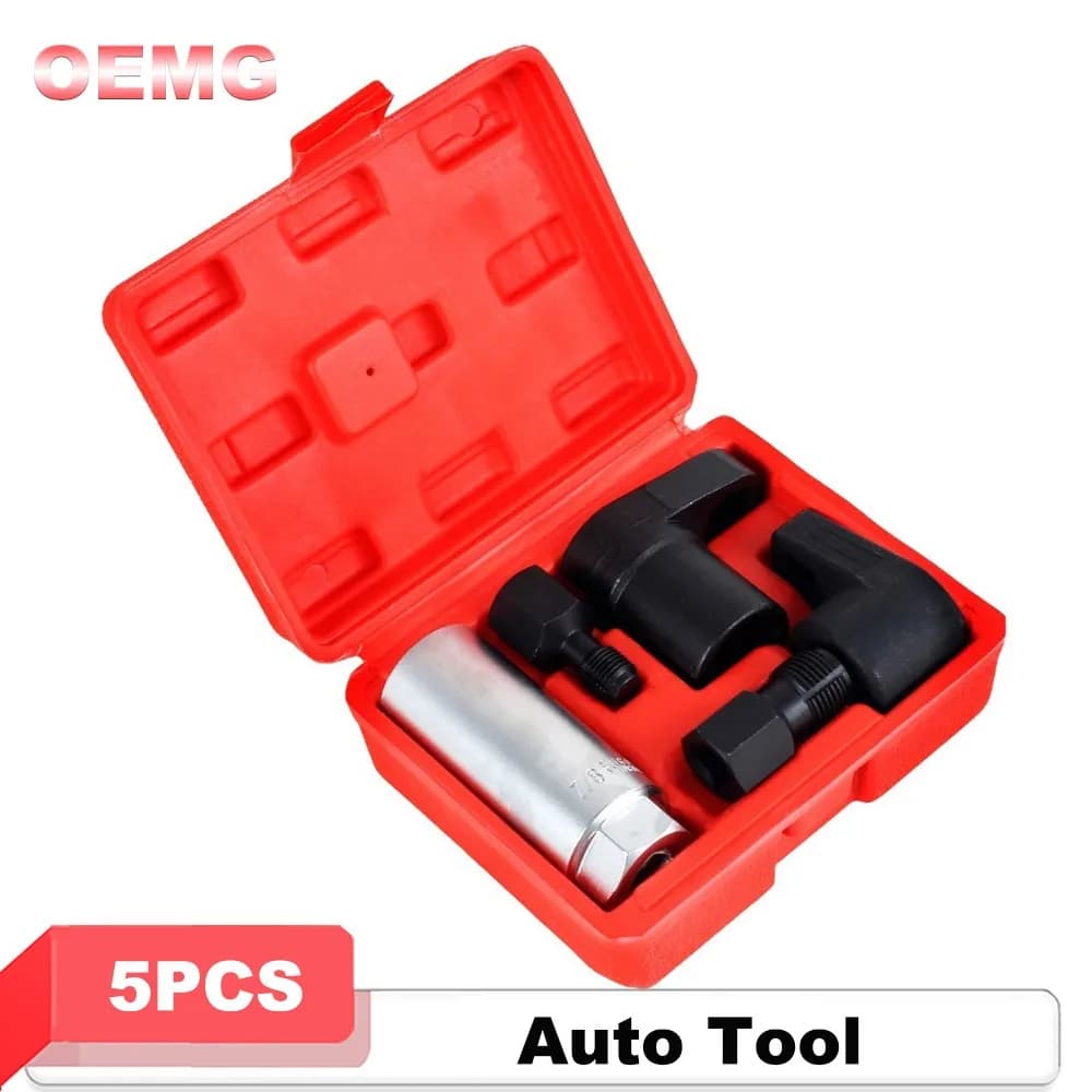 3/5pcs Automotive Oxygen Sensor Key Offset Set 22 MILLIMETRI Takes 1/2 "3/8" Threading Unit Chaser Oxygen Sensor Removal Tool