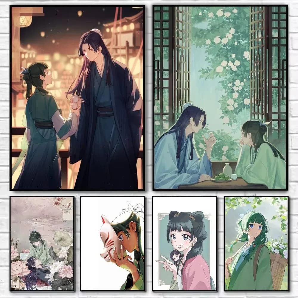 Oil Painting By Number Kit The Apothecary Diaries Anime Art Canvas Wall Art for Adults DIY Home Decor Gift Frameless