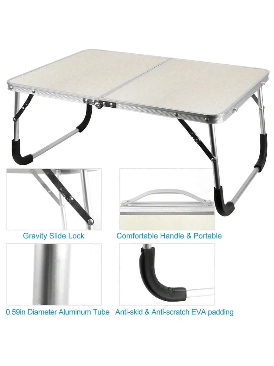 1Pc Foldable Laptop Table Notebook Bed Desk Breakfast Reading Writing Lap Tray For Sofa Couch Floor Dormitory Bed Portable