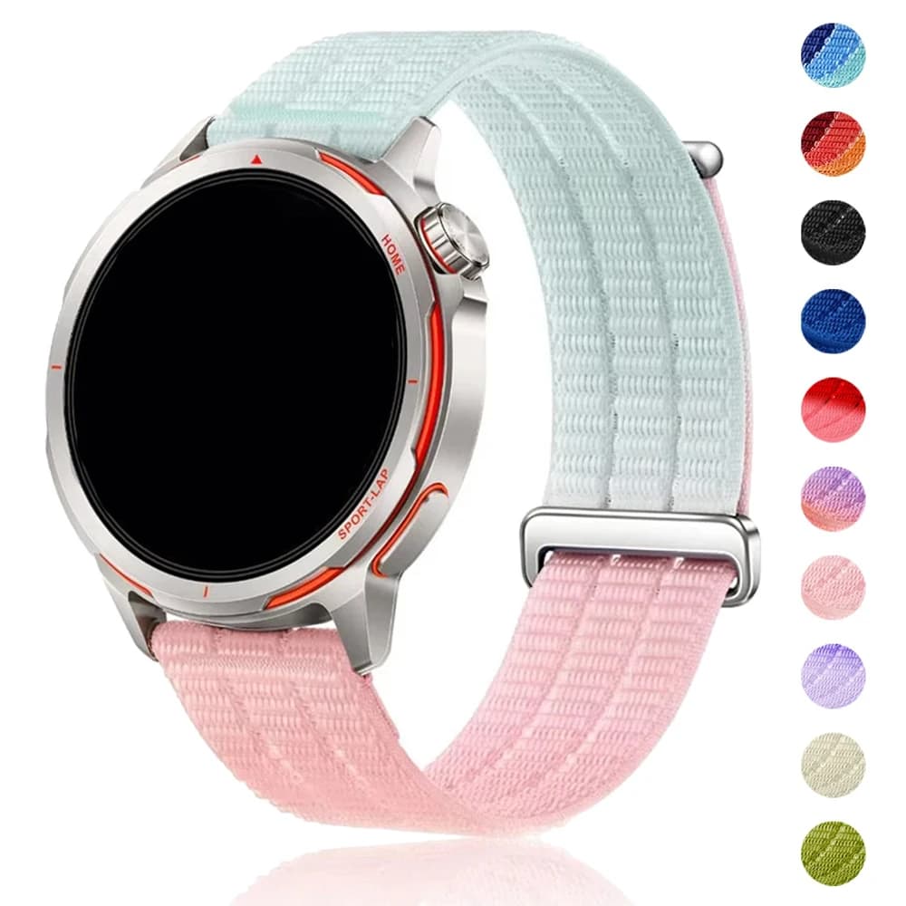 18mm 20mm 22mm Nylon Loop Strap for Garmin Forerunner 170 70 970 570 55 265 255/Active 6 5 Bracelet Venu 4 41/45mm 3 2 Watchband