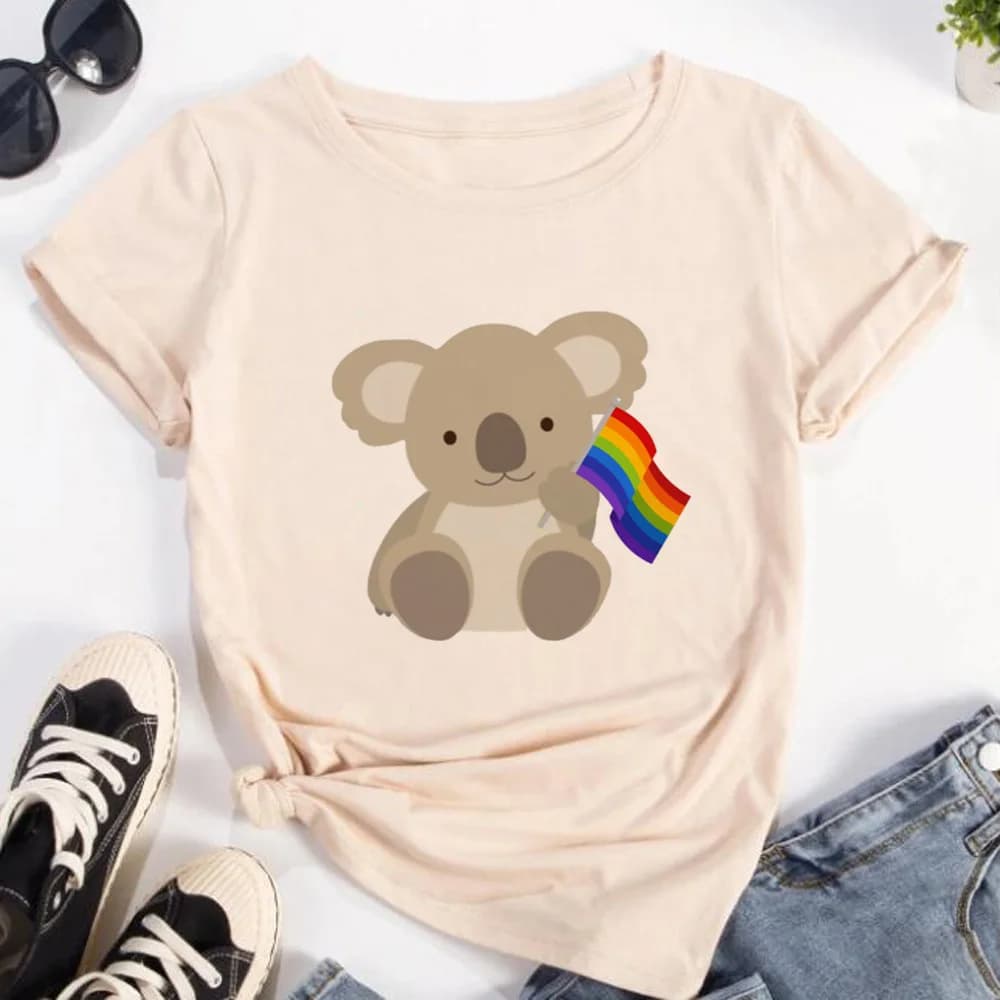 Orgoglio Lgbt Lgbtq maglietta ragazza Grunge Digital Pop Culture anni 2000 Maglietta psichedelica anni 2000 vestiti coreani Psichedelico harajuku