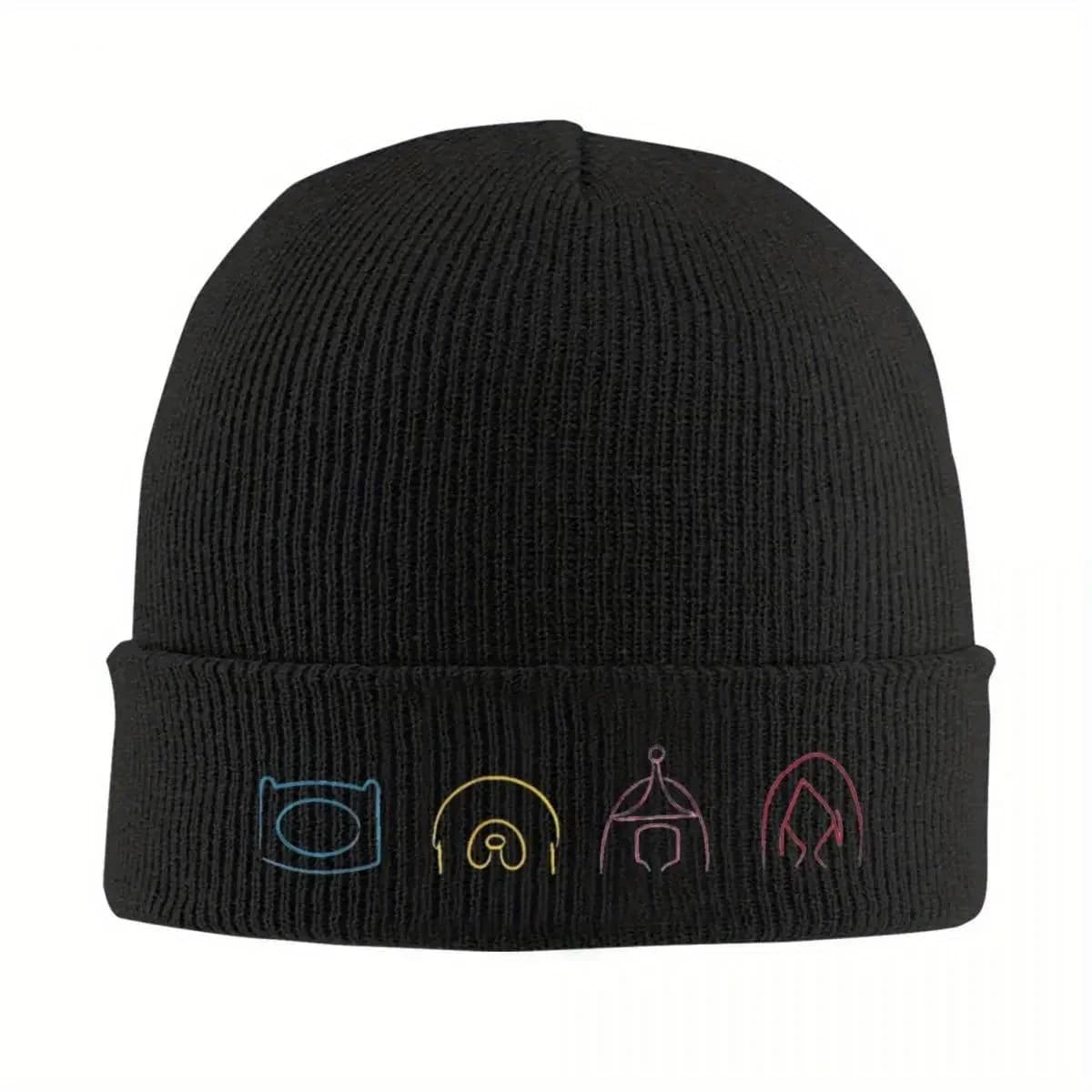 Cappelli Bonnet Adventures, berretto lavorato a maglia Marceline, unisex, per adulti, casual, caldo, morbido, berretto primaverile con grafica Kpop