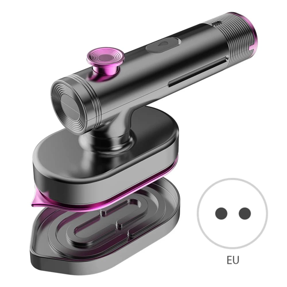 Vaporizzatore Portatile per Vestiti 40W, Pieghevole a 90 Gradi, Serbatoio Acqua 60ml, Riscaldamento Rapido in 20 Secondi, Supporta la Stiratura a Secco
