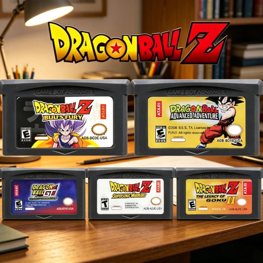Cartuccia di Gioco Dragon Ball GBA USA/EUR, Serie di Videogiochi a 32-Bit, Console per Giochi Avanzati, Supersonic Warriors, Buu's Fury