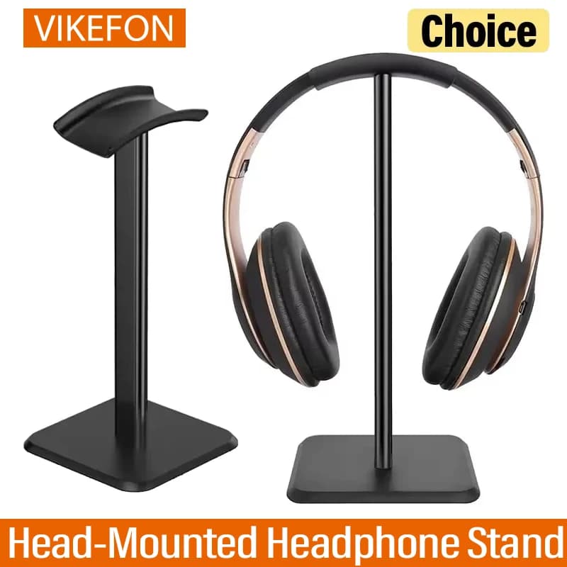 VIKEFON Supporto per cuffie montato sulla testa Elegante supporto per cuffie staccabile per Airpods Max Beats Bose Sennheiser Espositore