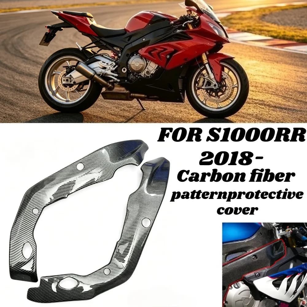 Protezioni Telaio Moto in Fibra di Carbonio ABS 100% per BMW S1000RR 2009-2014