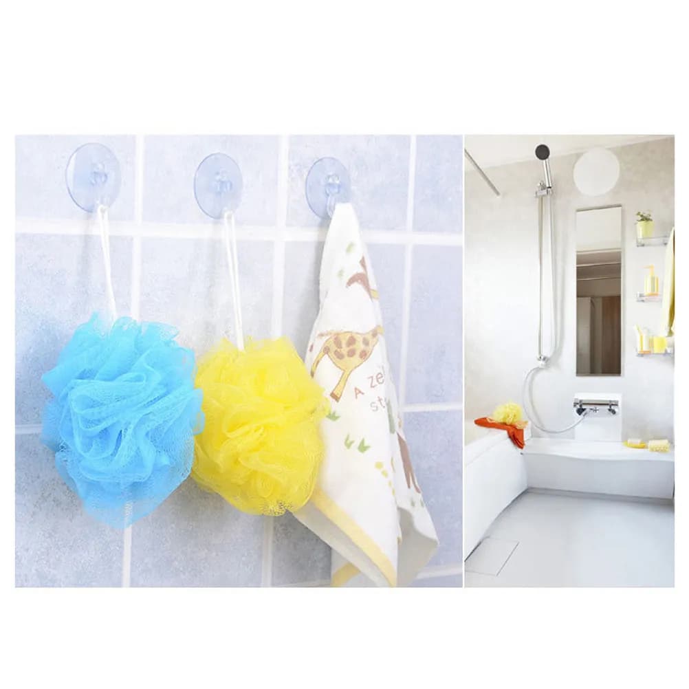 24Pcs Powerful Sucker Hooks Suction Cup Detachable Wall Hangers for Bathroom Kitchen Home Hooks