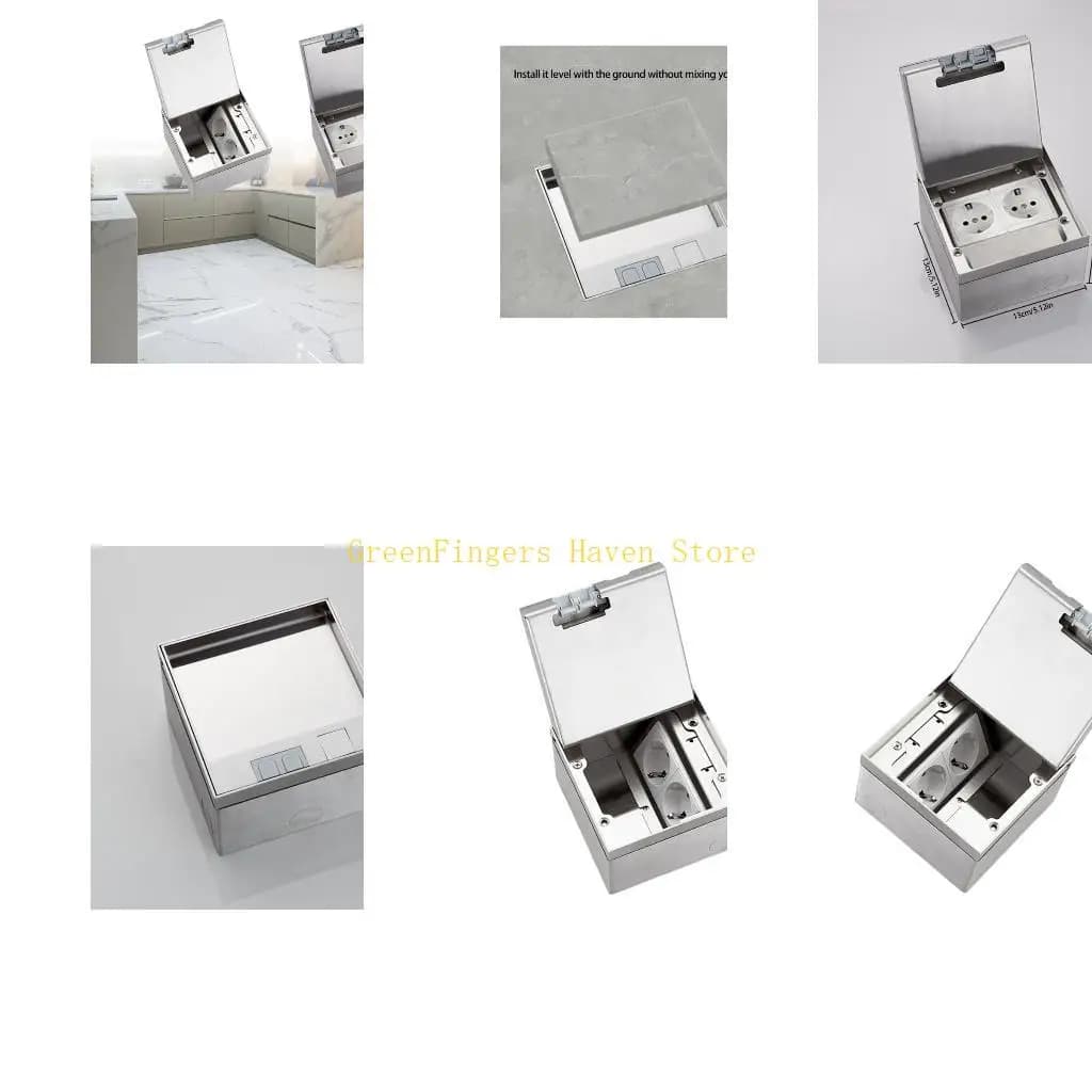 F68D Flat Floor Concealed Socket Embedded Flat Thin Floor Plug Socket Enduring