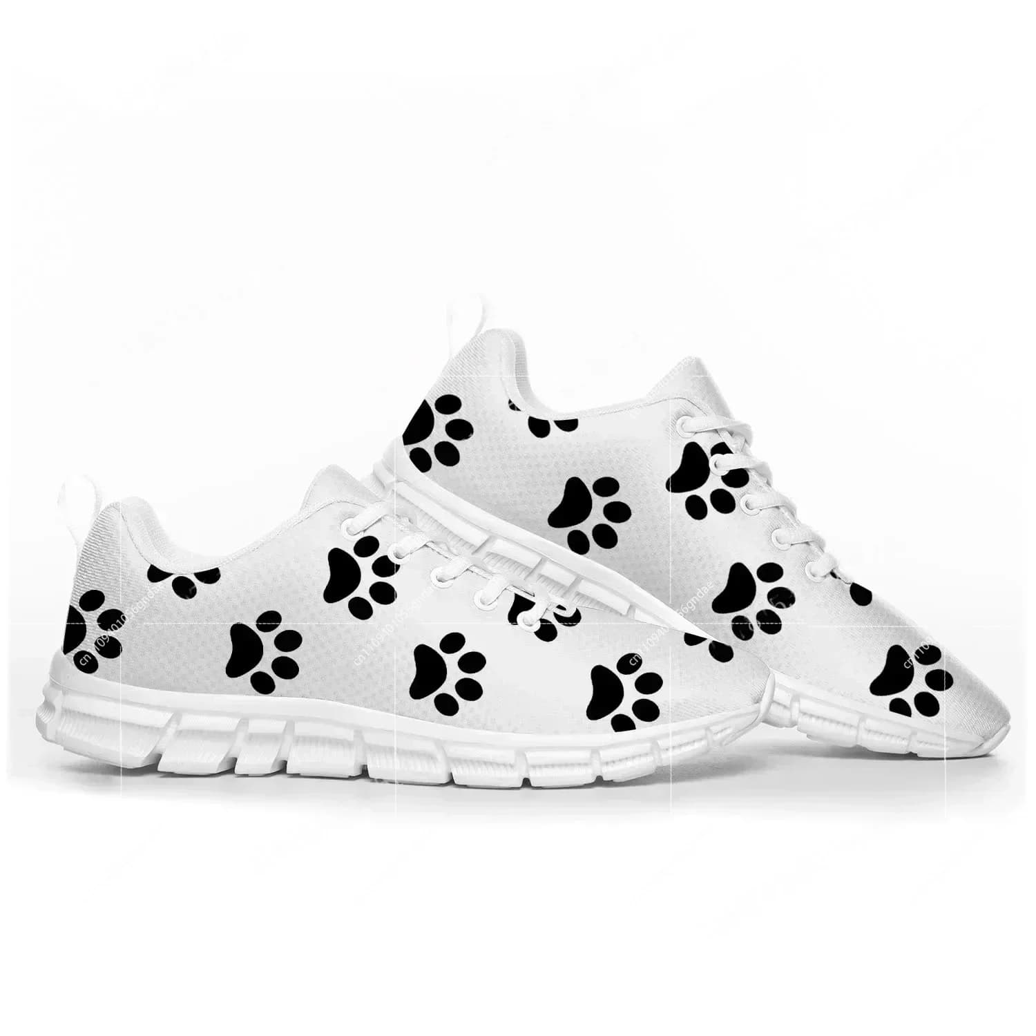 Scarpe Sportive per Cani con Stampa Zampa, Sneakers Casual Personalizzate per Uomo e Donna, Scarpe Bianche per Coppie