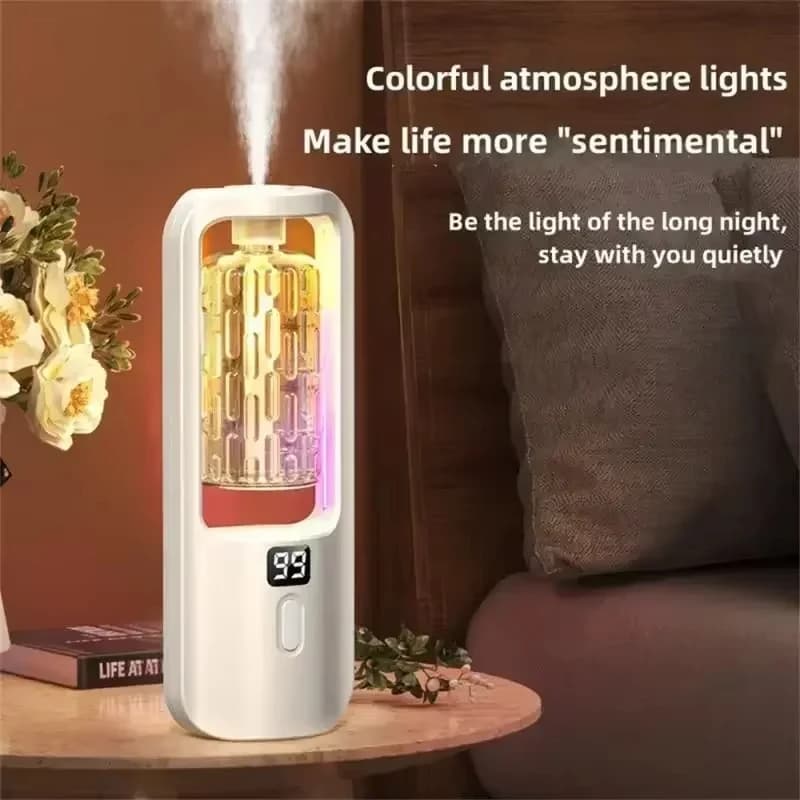 Rechargeable Wall Diffuser with Timer, Aromatherapy Machine with Essential Oils, Deodorant for Environments and Bathroom