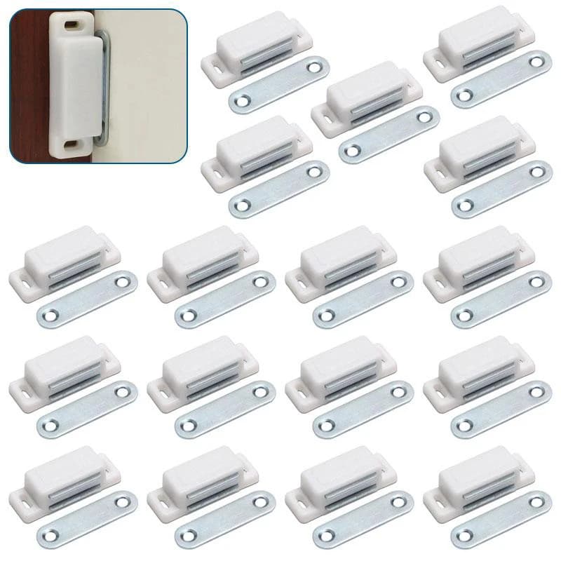 Fermo magnetico per porta, chiusura magnetica per ante di armadi, serratura magnetica per cassetti, magnete per armadietti, utilizzato per chiudere armadi e guardaroba