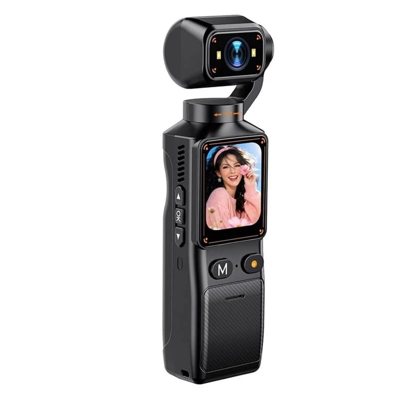A97I-Handheld Video Recorder 2K Pocket Action Camera With 180° Rotating Lens, Body Camera For Travel Vlog