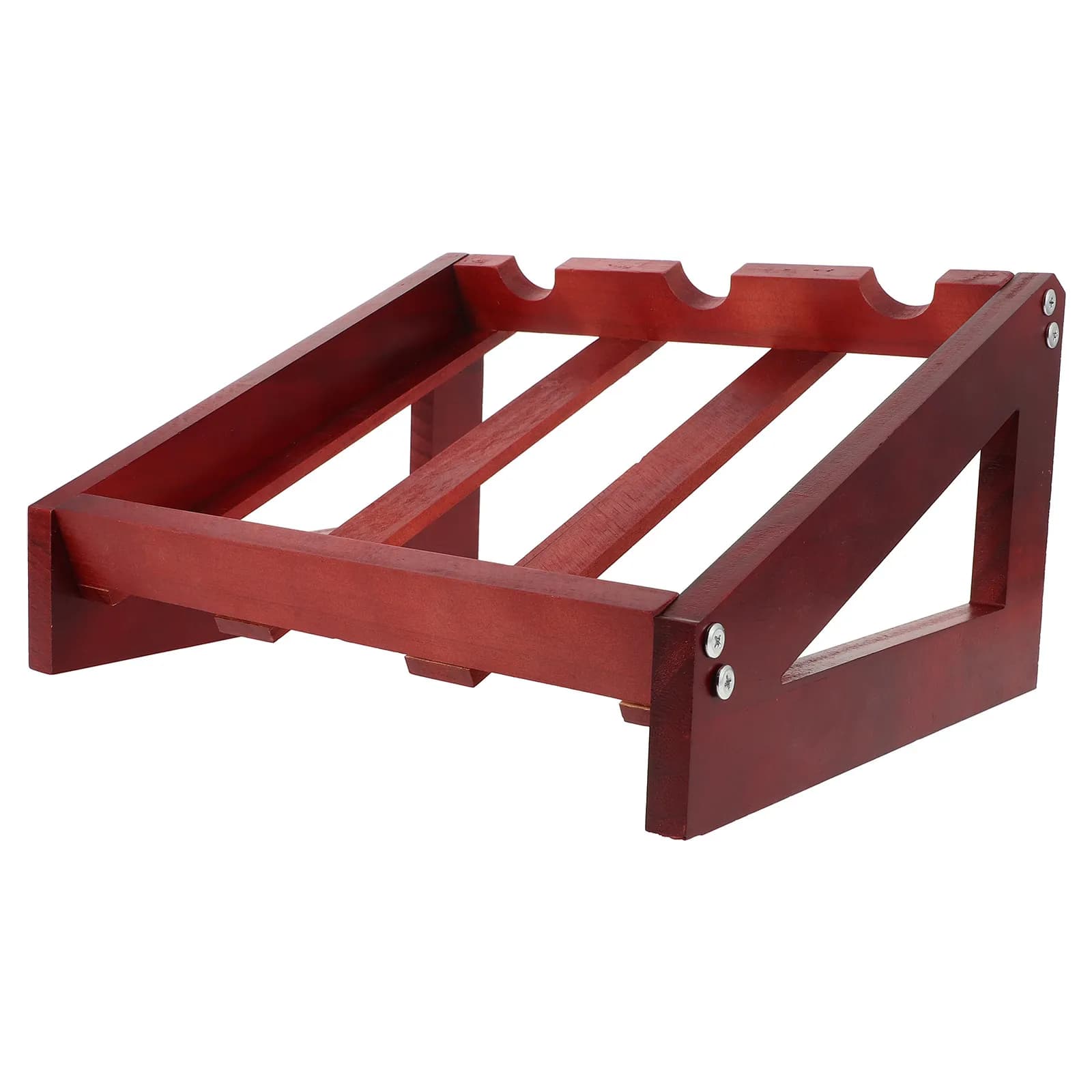 Wood Wine Rack Red Wine Bottle Display Stand Countertop Elegant Sturdy Storage Shelf for Home Bar Living Room Decor Organizer