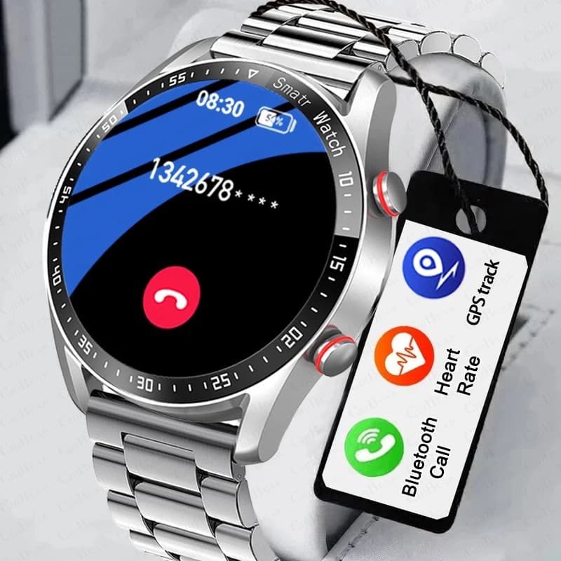 2025 New Business Smart Watch for Men Call Bluetooth Display AMOLED 1.53 inch HD Multi-sport Mode Cardiofrequencymeter Smartwatch Man