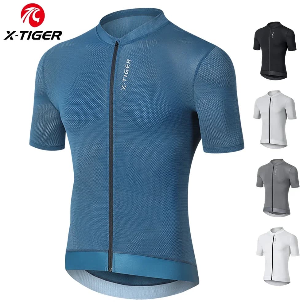 X-TIGER Bicycle Cycling Clothing Men's Summer Short-Sleeved Sportswear Mountaineering Clothing Quick-Drying Short-Sleeved