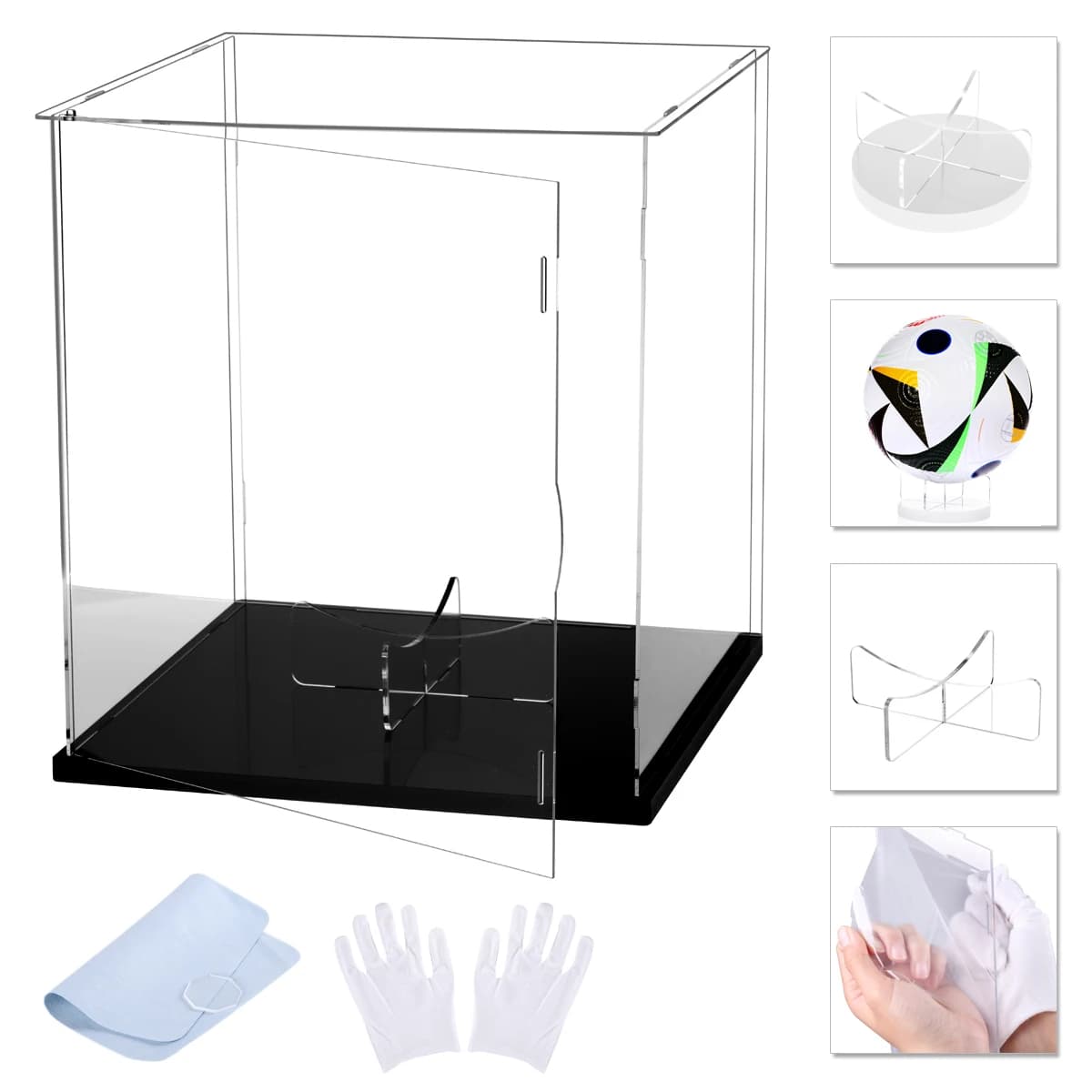 Acrylic Ball Holder - Table Brace Display for Football Volleyball for Sports Balls