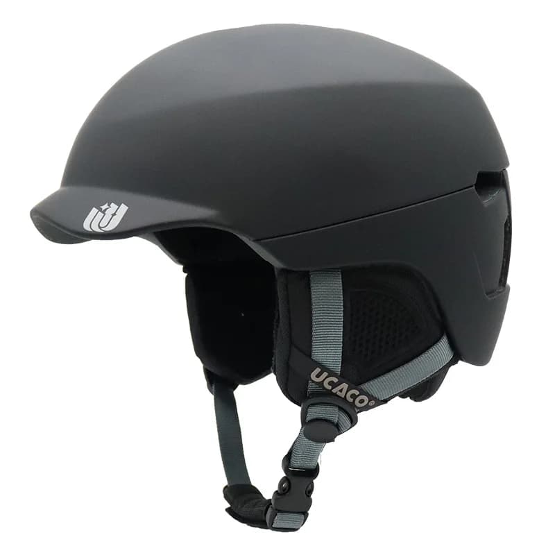 Casco da Sci di Grandi Dimensioni con Occhiali per Adulti, Colore Nero, Casco da Sci Personalizzato