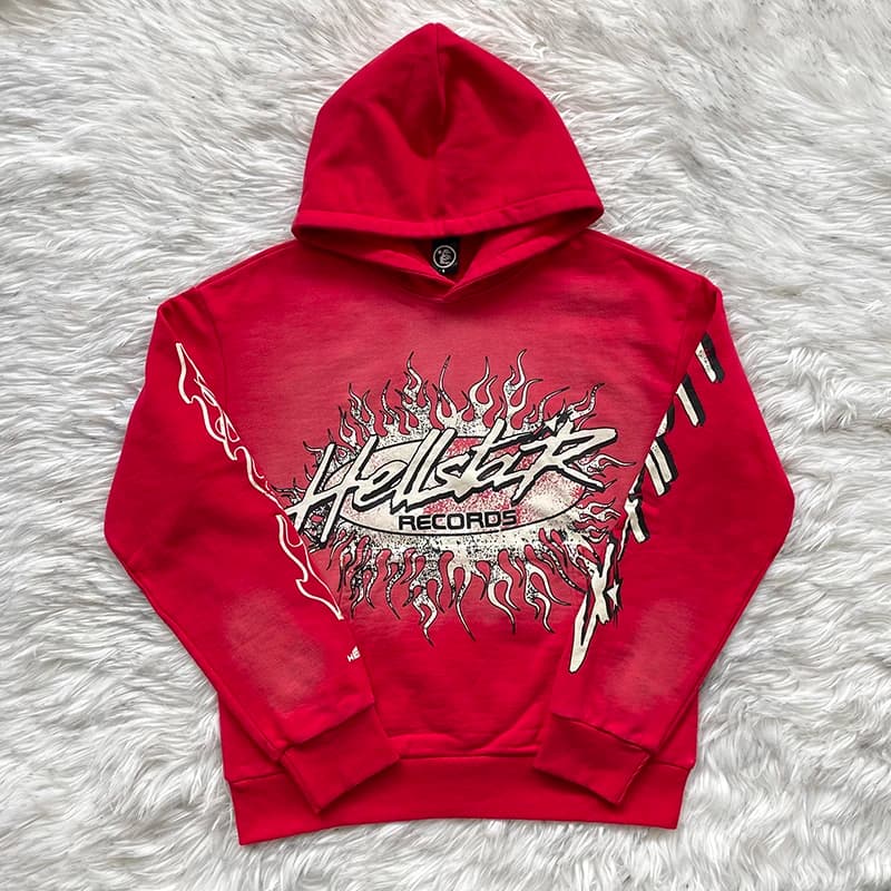 STUDIOS RECORDS Hoodie Unisex Washed Sweatshirt Hoodie Youth Casual Cotton T-Shirt Print Logo Wear Resistant Autumn Wear